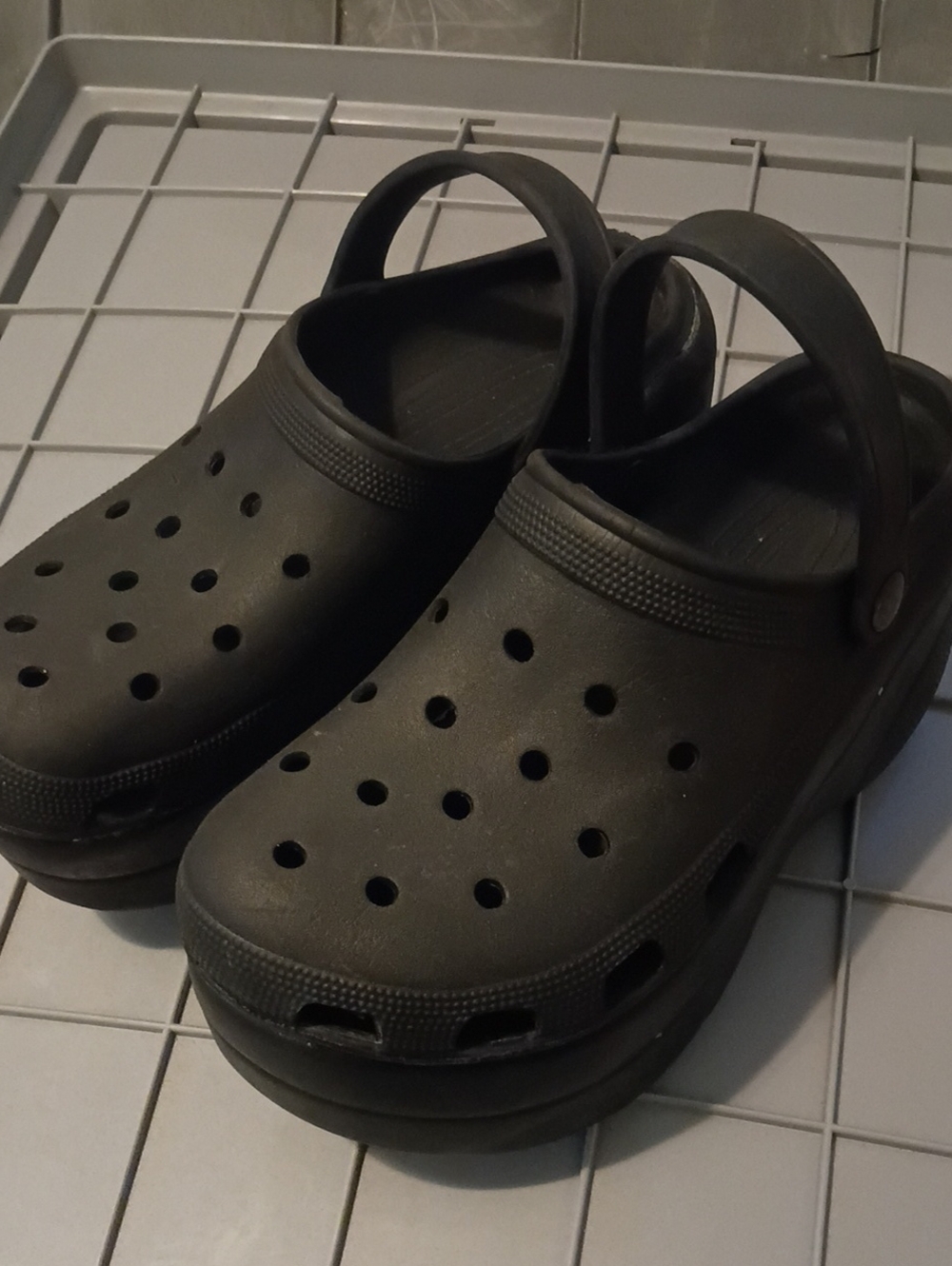 Women’s Black Slip-On Clog Sandals - Comfort Platform Slides